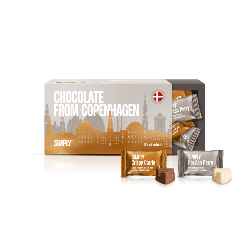 Chocolade Geschenkdoos 180g - Chocolade uit Kopenhagen Brown Edition