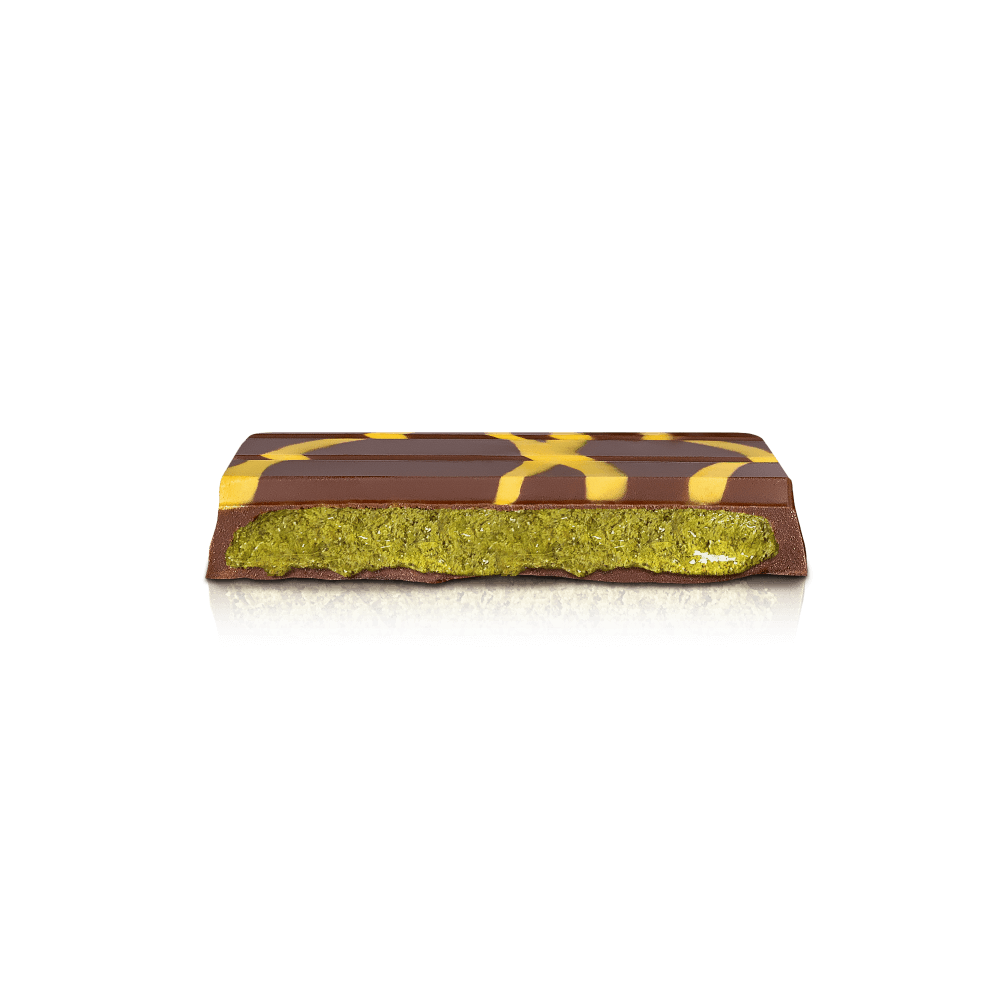 Deelbare Reep, Pistache Donkere Chocolade (90g)