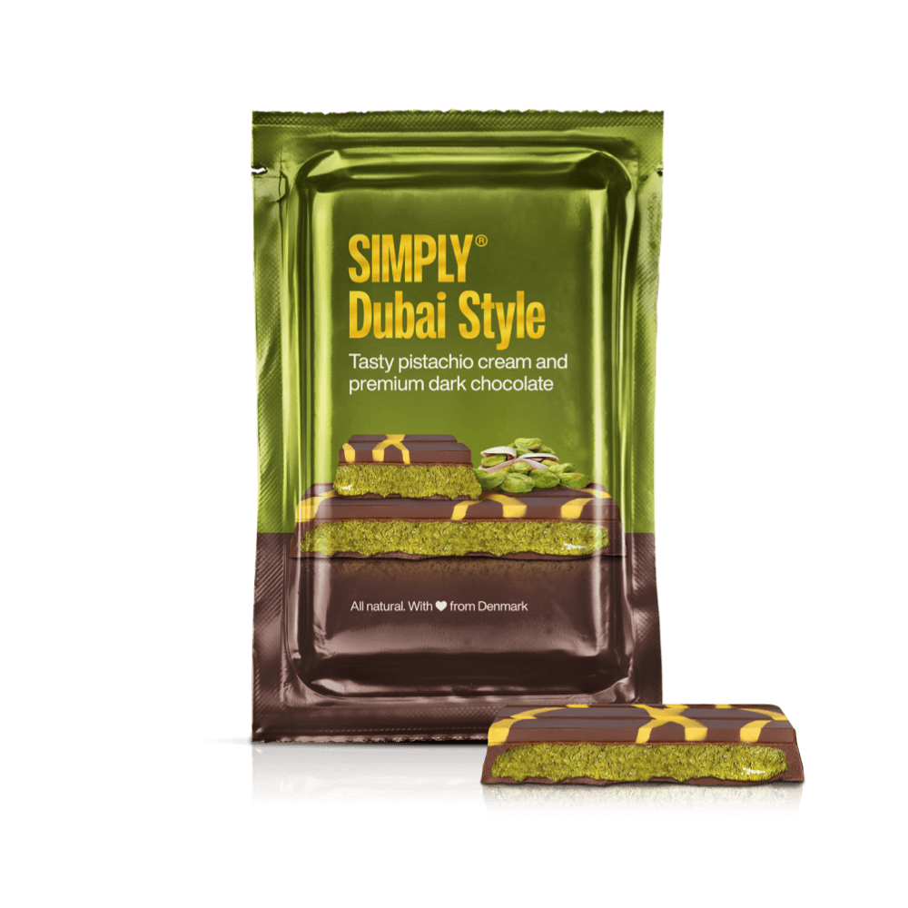 Deelbare Reep, Pistache Donkere Chocolade (90g)