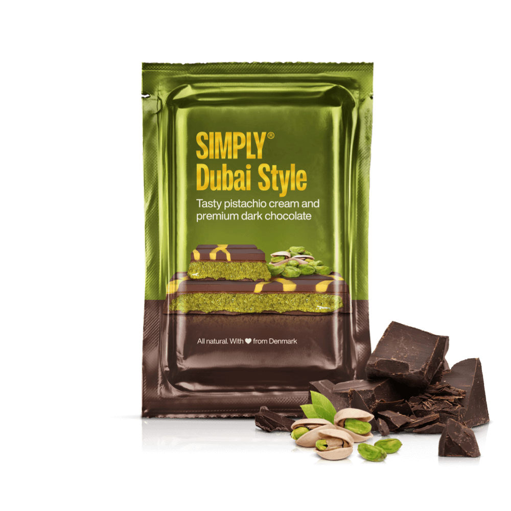 Deelbare Reep, Pistache Donkere Chocolade (90g)