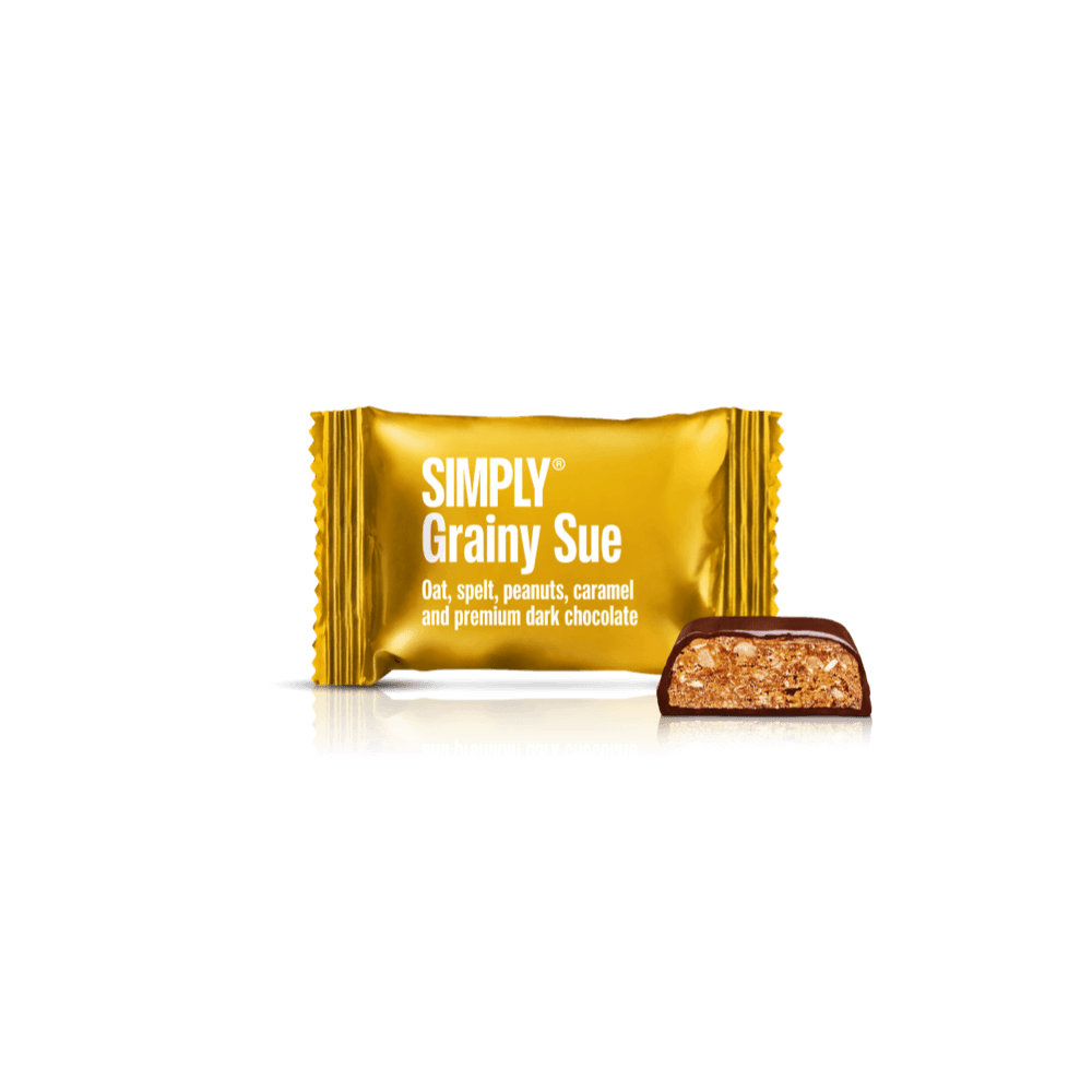 Chocolate Bites doos - 750g - 75 stuks - Simply® Grainy Sue
