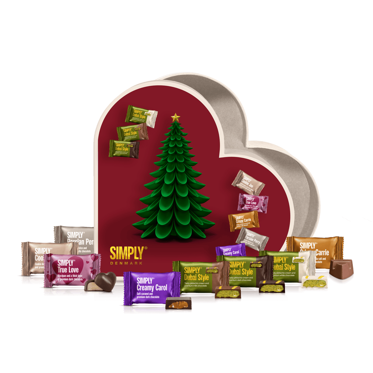 Cadeaubox, Hart L - Kerst (400g)
