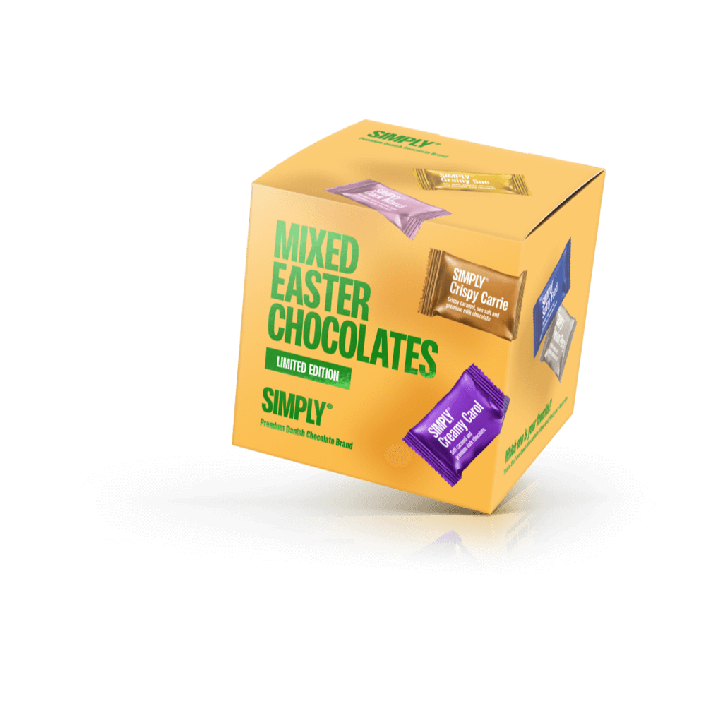 Paas Kubus, Gemengde Paas Chocolade (90g)