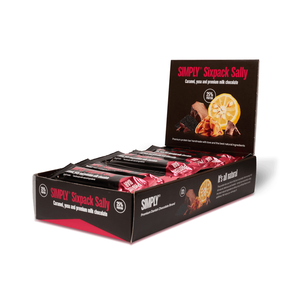 Chocolade Eiwitreep doos 15 stuks - Simply® Sixpack Sally