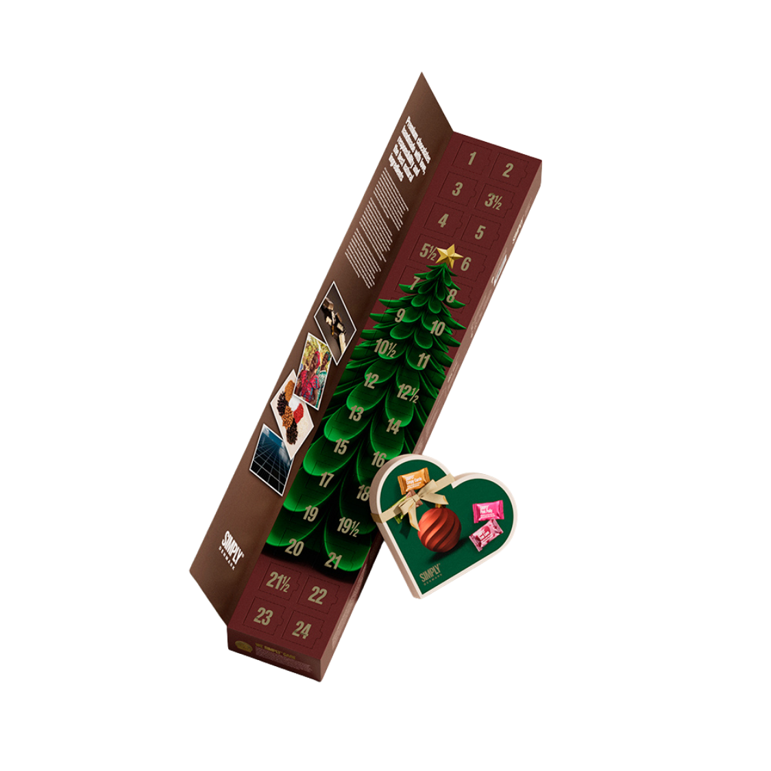 Adventskalender, Chocolade Share Size (600g)