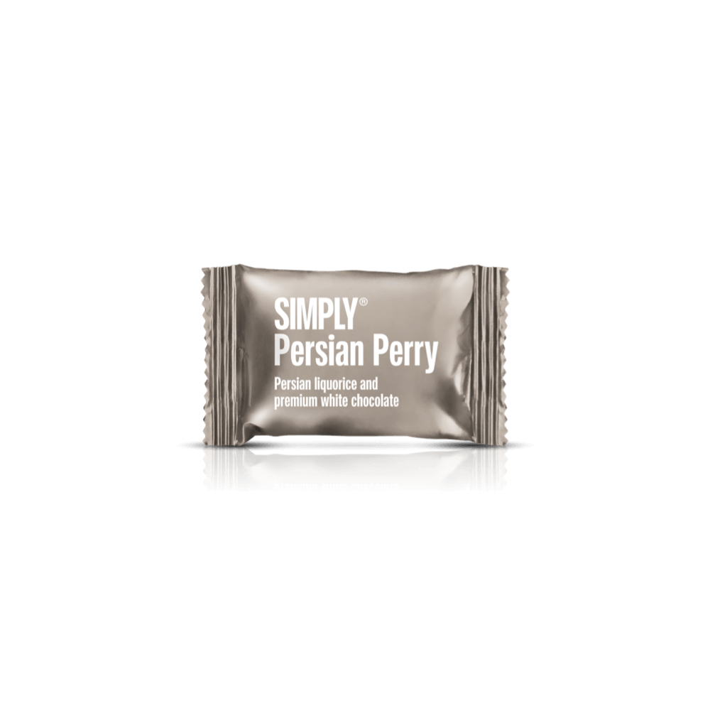 Simply® Perzische Perry - 75 Bites | Perzische drop en premium witte chocolade - Box of Bites - Simply®