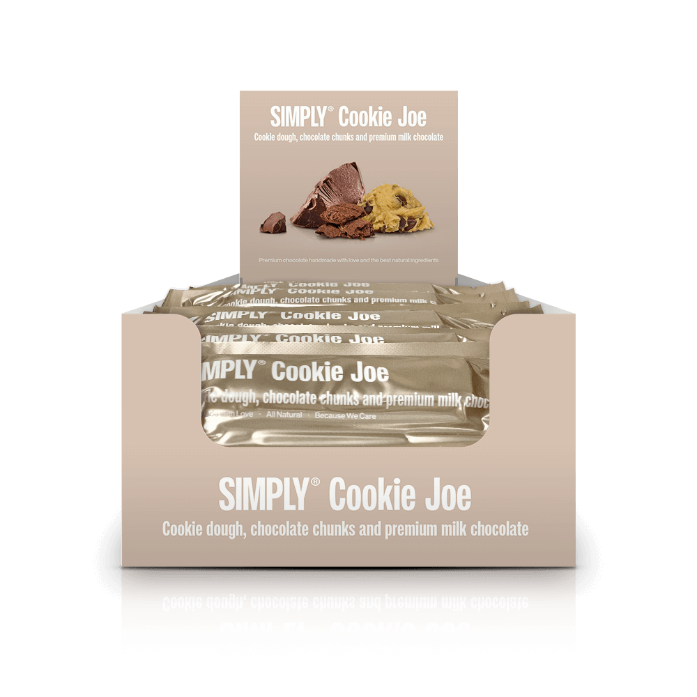 Simply® Cookie Joe | Koekjesdeeg, chocolade chunks en premium melkchocolade - Chocolate Bars - Simply®
