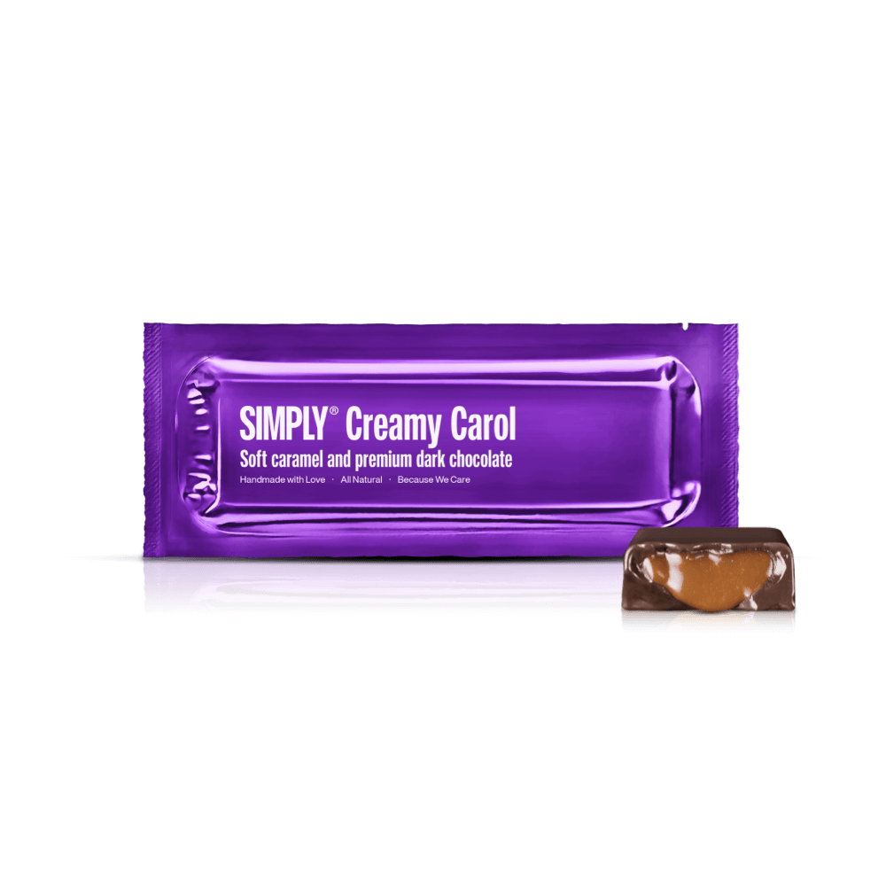 Simply® Romige Carol | Zachte karamel en premium pure chocolade - Chocoladerepen - Simply®