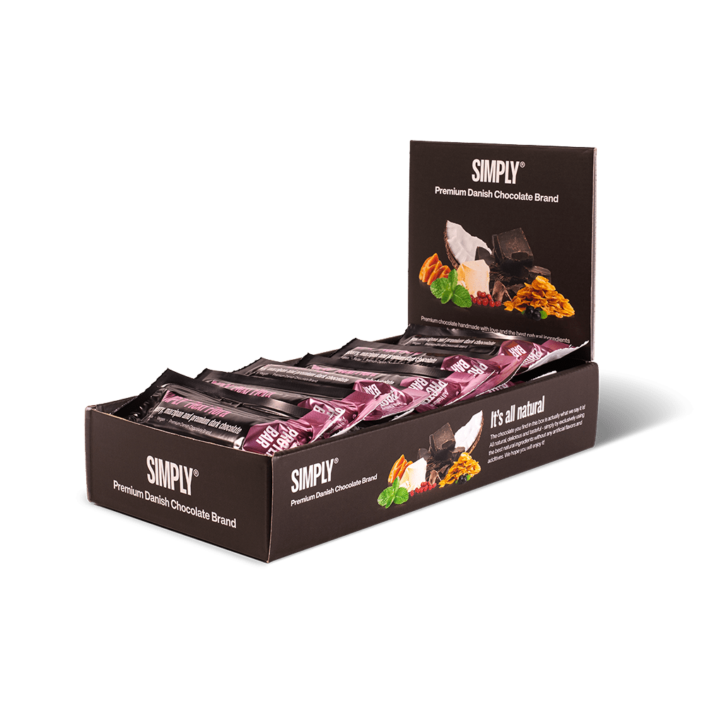 Simply® Flexi Flora Eiwitreep | Frambozen, marsepein en premium pure chocolade - Protein Bars - Simply®