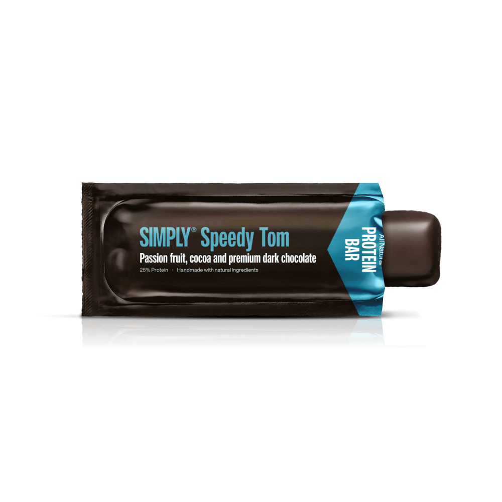 Simply® Speedy Tom Proteïnereep | Acai, cacao, passievrucht en premium pure chocolade - Eiwitrepen - Simply®