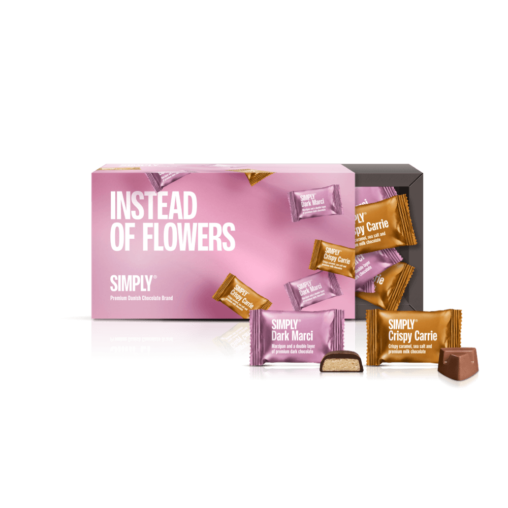 Chocolade Geschenkdoos 180g - In plaats van bloemen