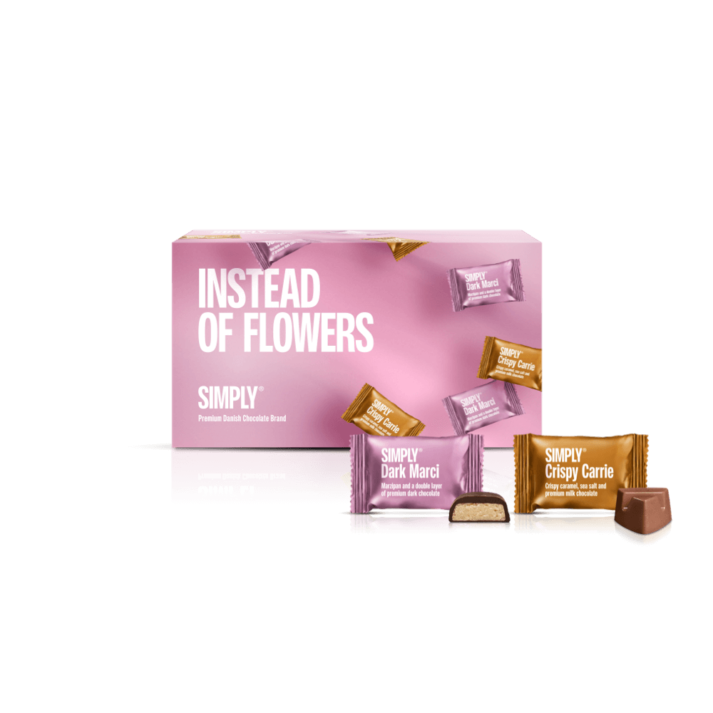 Chocolade Geschenkdoos 180g - In plaats van bloemen