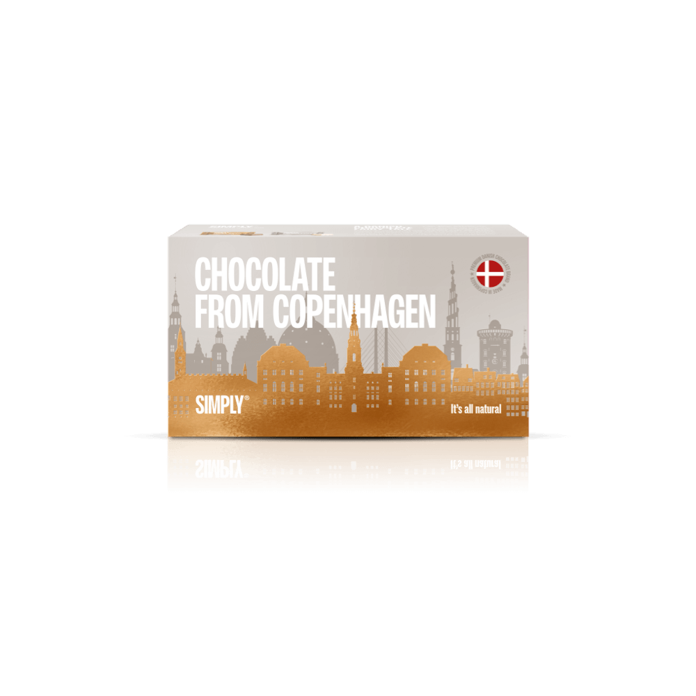 Chocolade Geschenkdoos 180g - Chocolade uit Kopenhagen Brown Edition