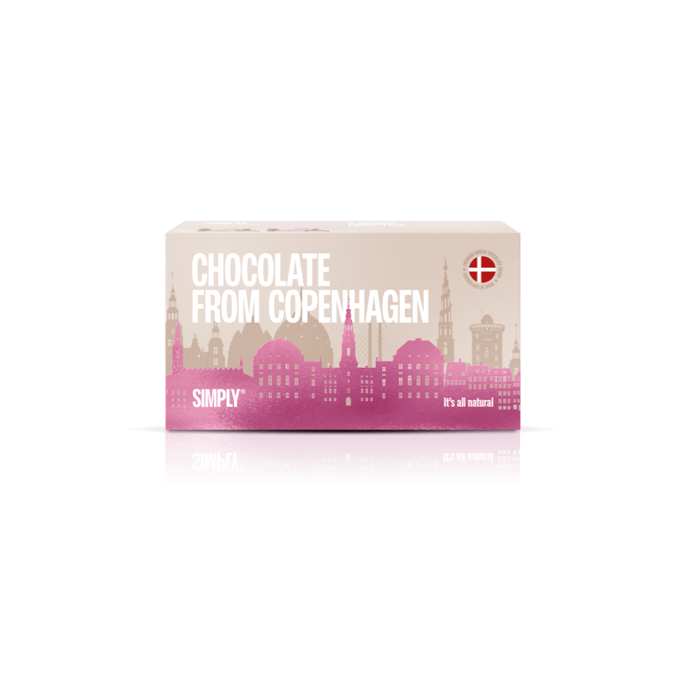 Chocolade Geschenkdoos 180g - Chocolade uit Kopenhagen Pink Edition