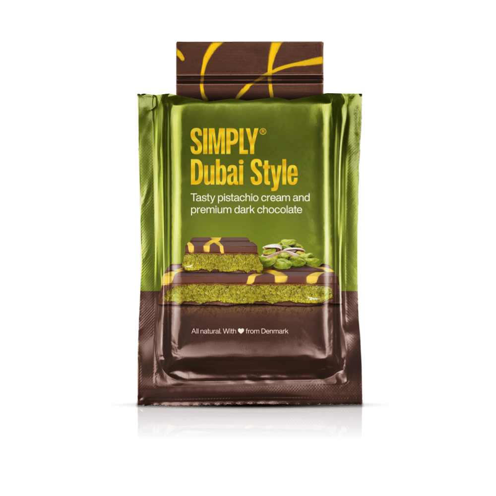 Deelbare Reep, Pistache Donkere Chocolade (90g)
