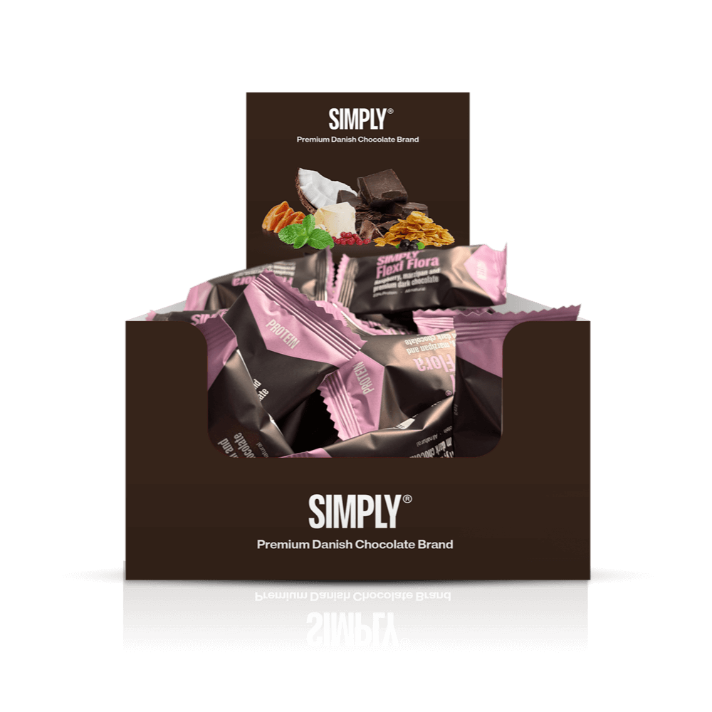 Chocolade Protein Bites doos - 675g - 75 stuks - Simply® Flexi Flora