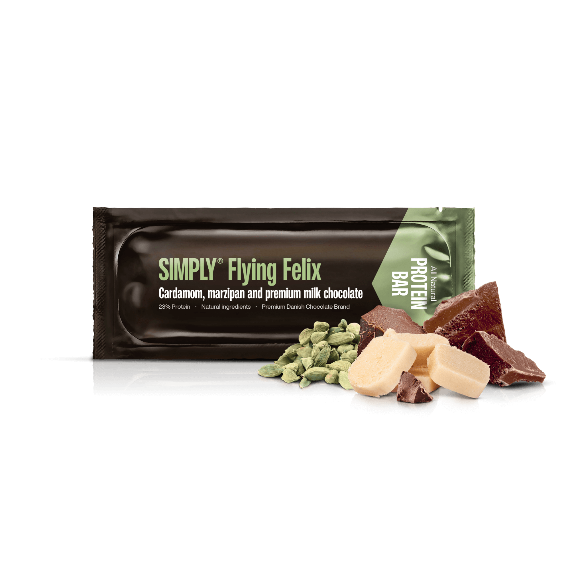 Chocolade Eiwitreep doos 15 stuks - Simply® Flying Felix