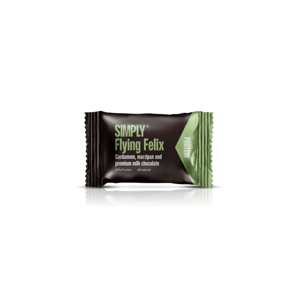 Chocolade eiwit Bites doos - 675g - 75 stuks - Simply® Flying Felix