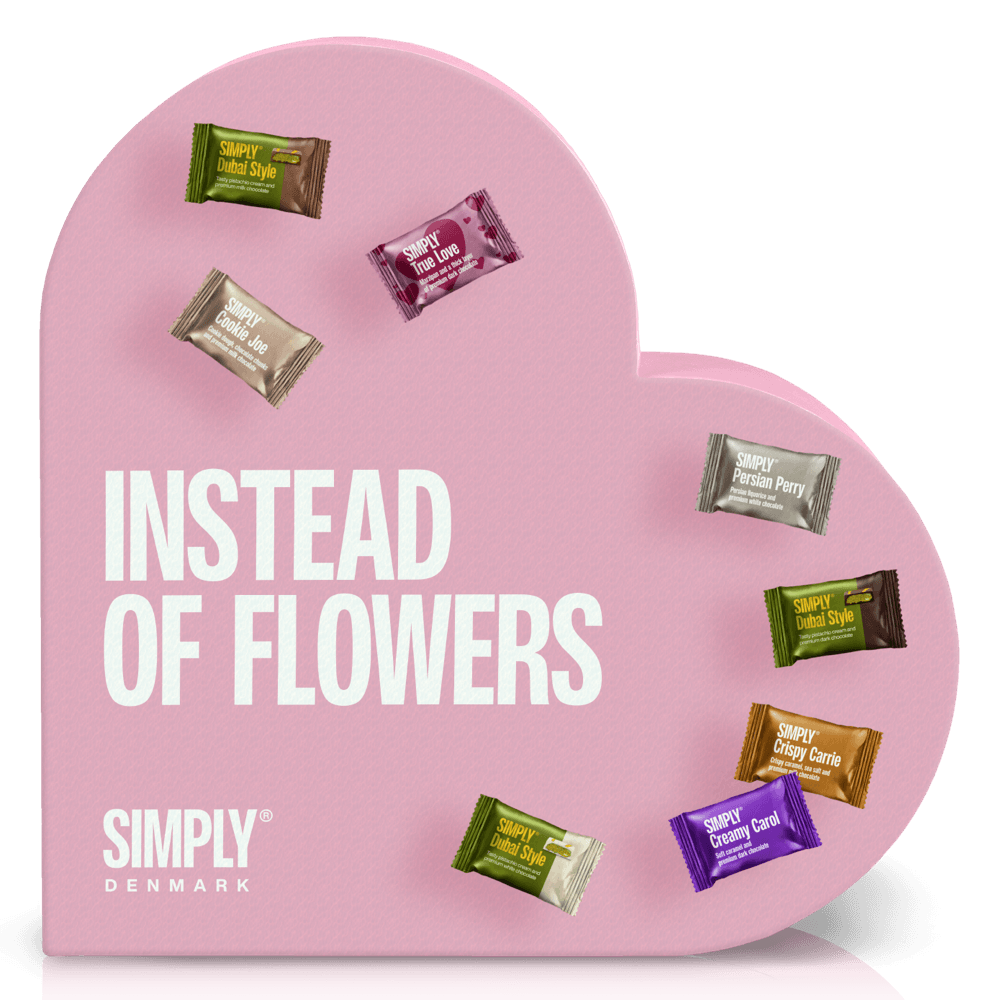 Cadeaubox, Hart L - In plaats van bloemen (400g)