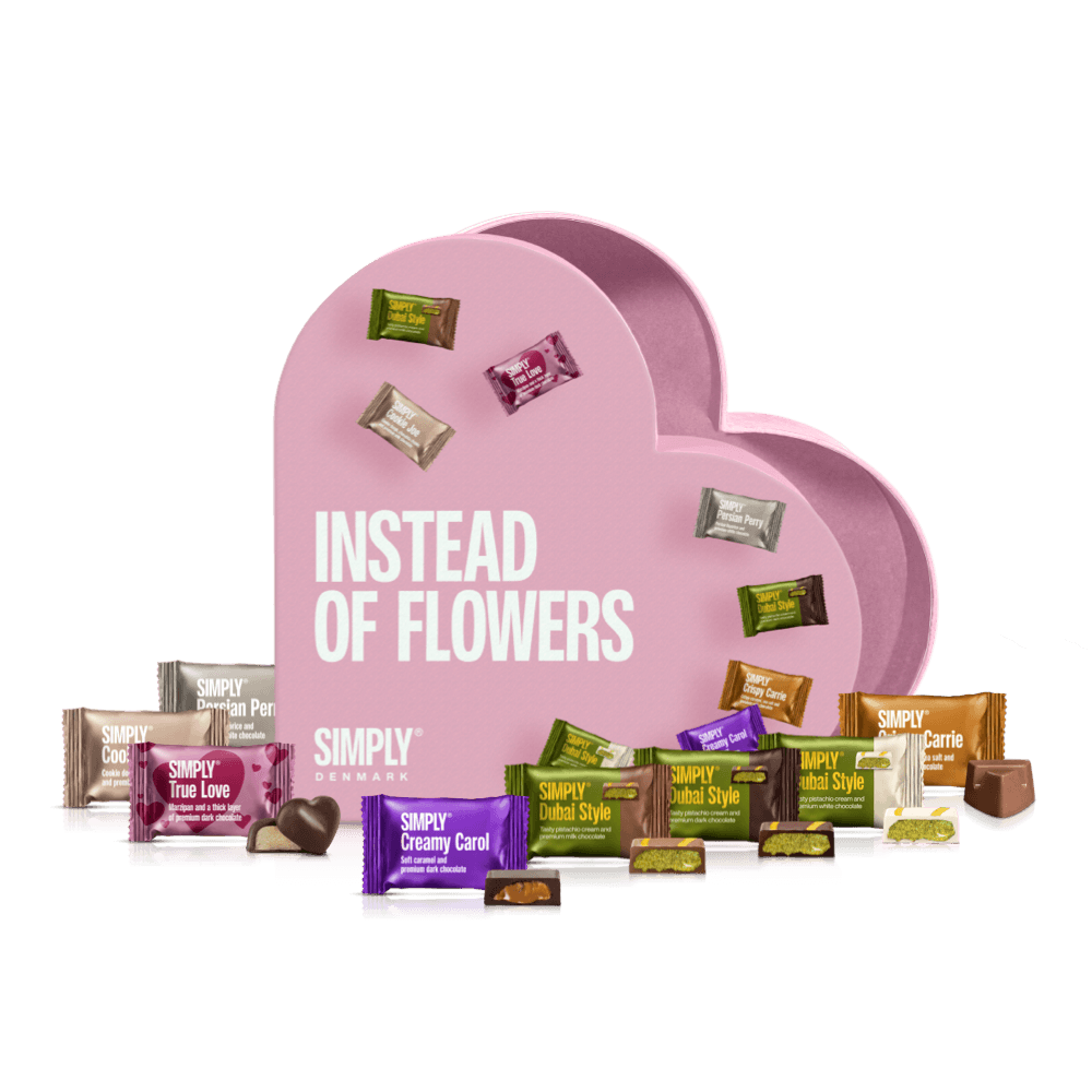 Cadeaubox, Hart L - In plaats van bloemen (400g)