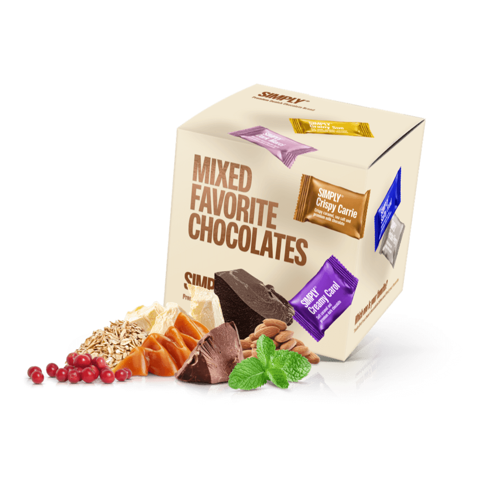 Chocoladendoos 90g (9 stuks) - Simply® Favorieten