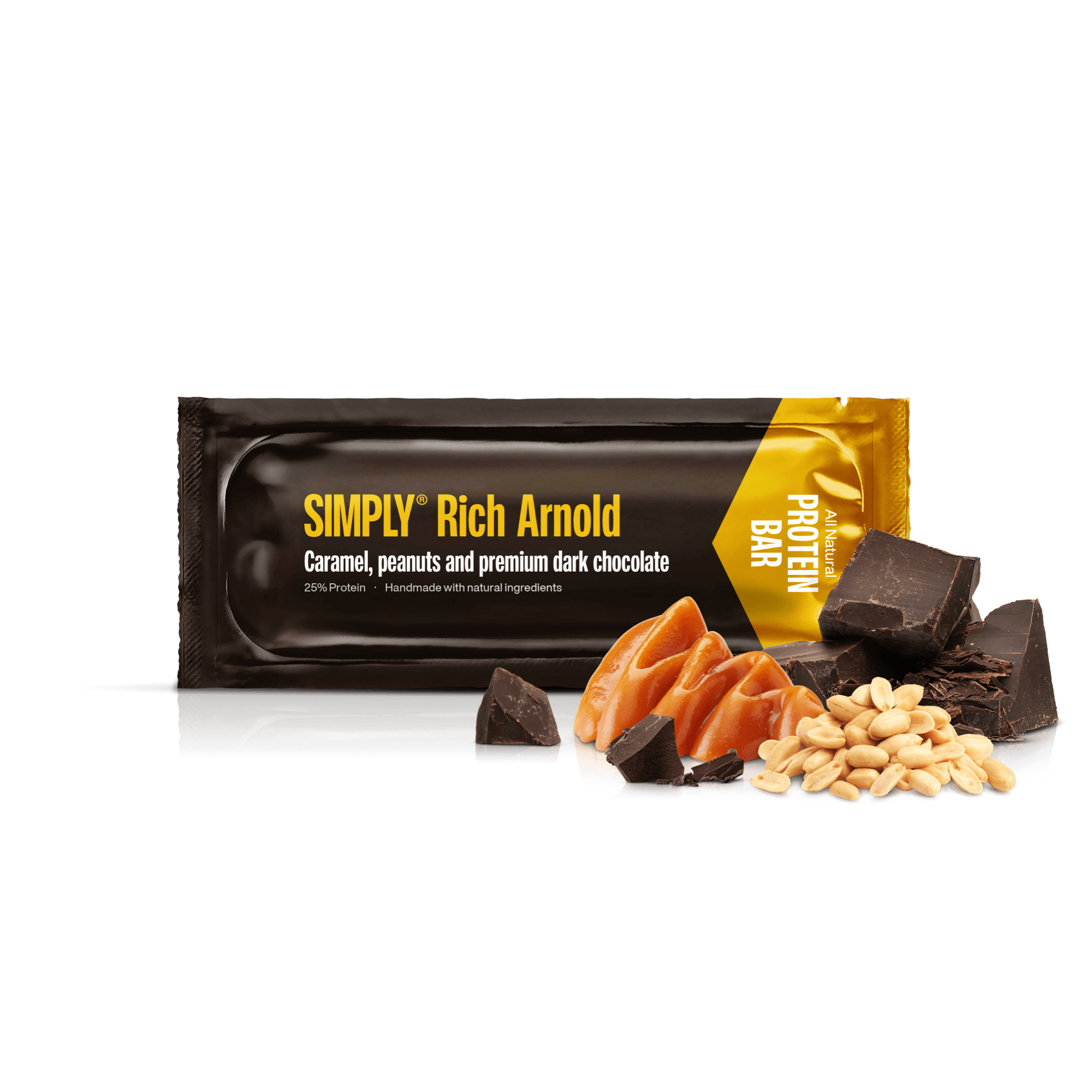 Chocolade Eiwitreep doos 15 stuks - Simply® Rich Arnold