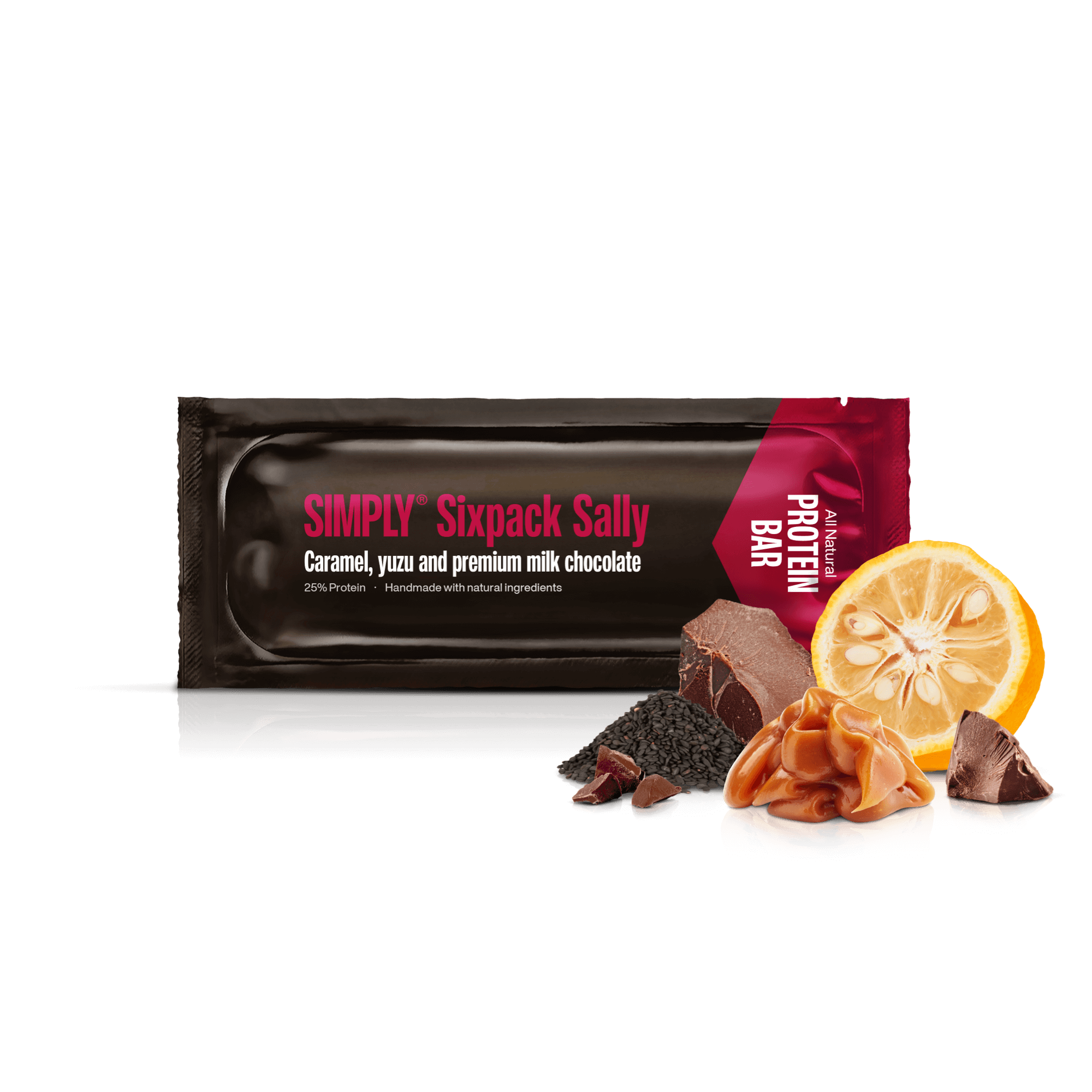 Chocolade Eiwitreep doos 30 stuks - Simply® Sixpack Sally