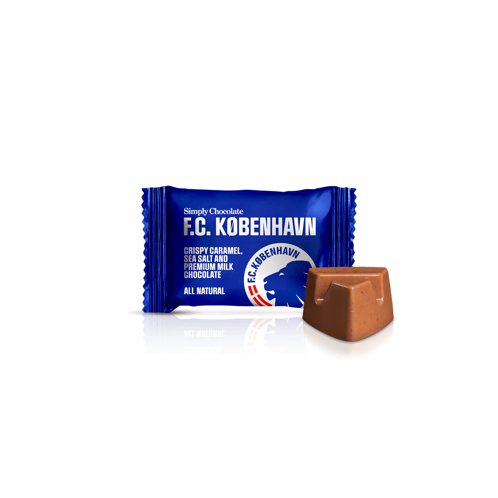 F.C. Kopenhagen - 75 Bites | Krokante karamel, zeezout en premium melkchocolade - Box of Bites - Simply®