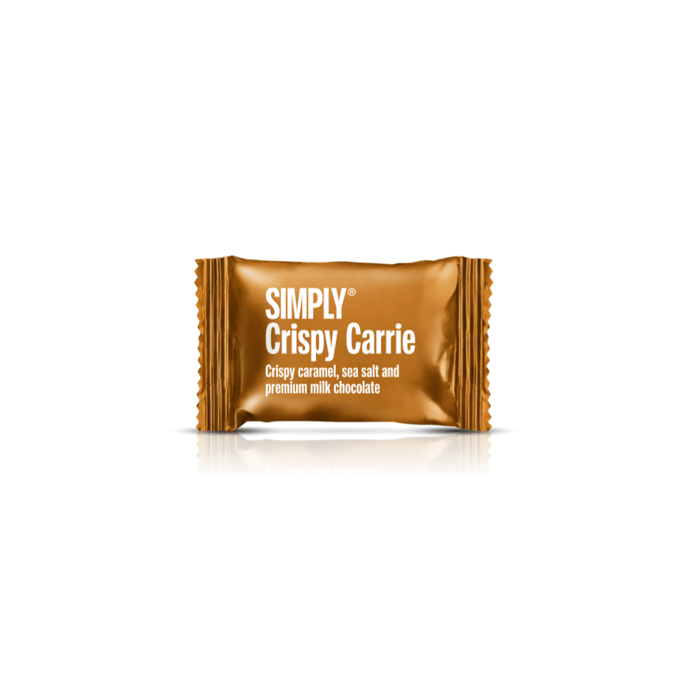 Simply® Krokante Carrie - 75 Bites | Krokante karamel, zeezout en premium melkchocolade - Box of Bites - Simply®