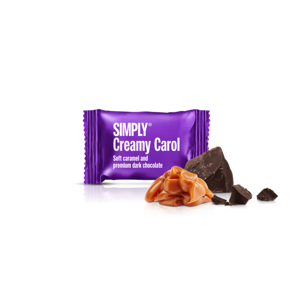 Vrede, chocolade en harmonie | Geschenkdoos met 18 stuks. Bites - Blokjesdoos - Simply®