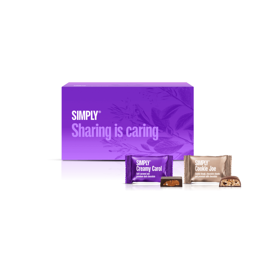 Sharing is caring Geschenkdoos met 18 stuks. Bites - Blokjesdoos - Simply®