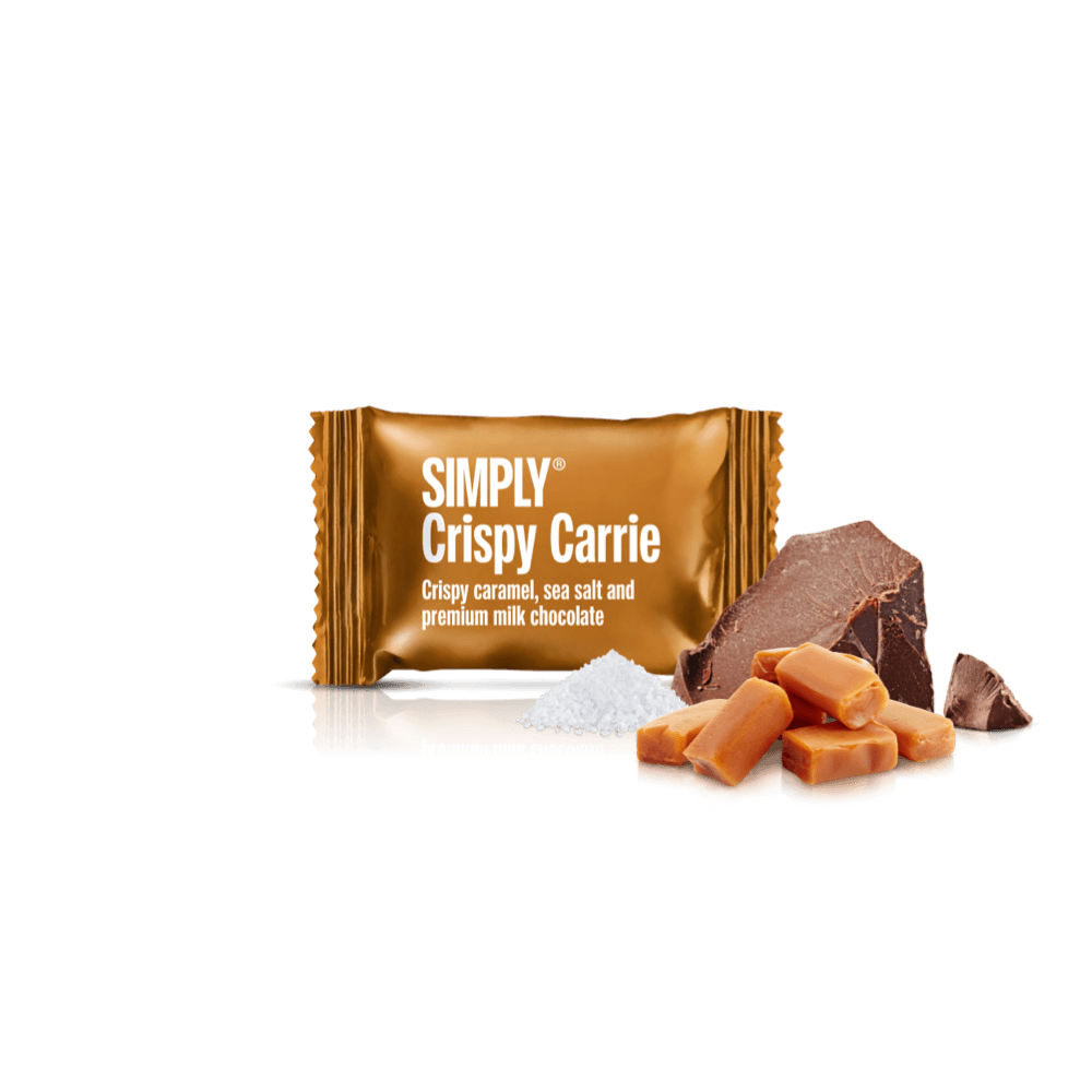 De hartdoos | Exclusieve geschenkdoos met 40 stuks. mix chocoladebites - Moederdag - Simply®