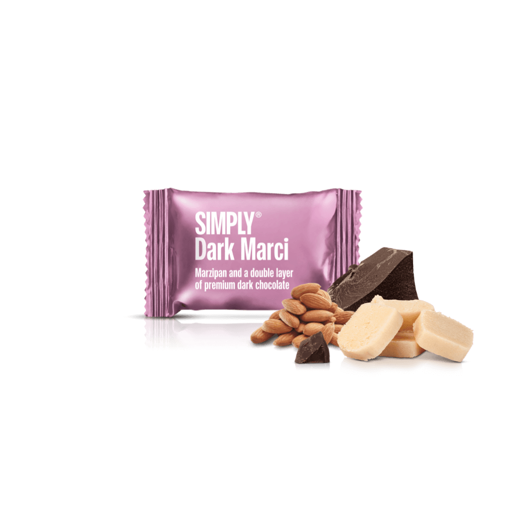 De hartdoos | Exclusieve geschenkdoos met 40 stuks. mix chocoladebites - Moederdag - Simply®