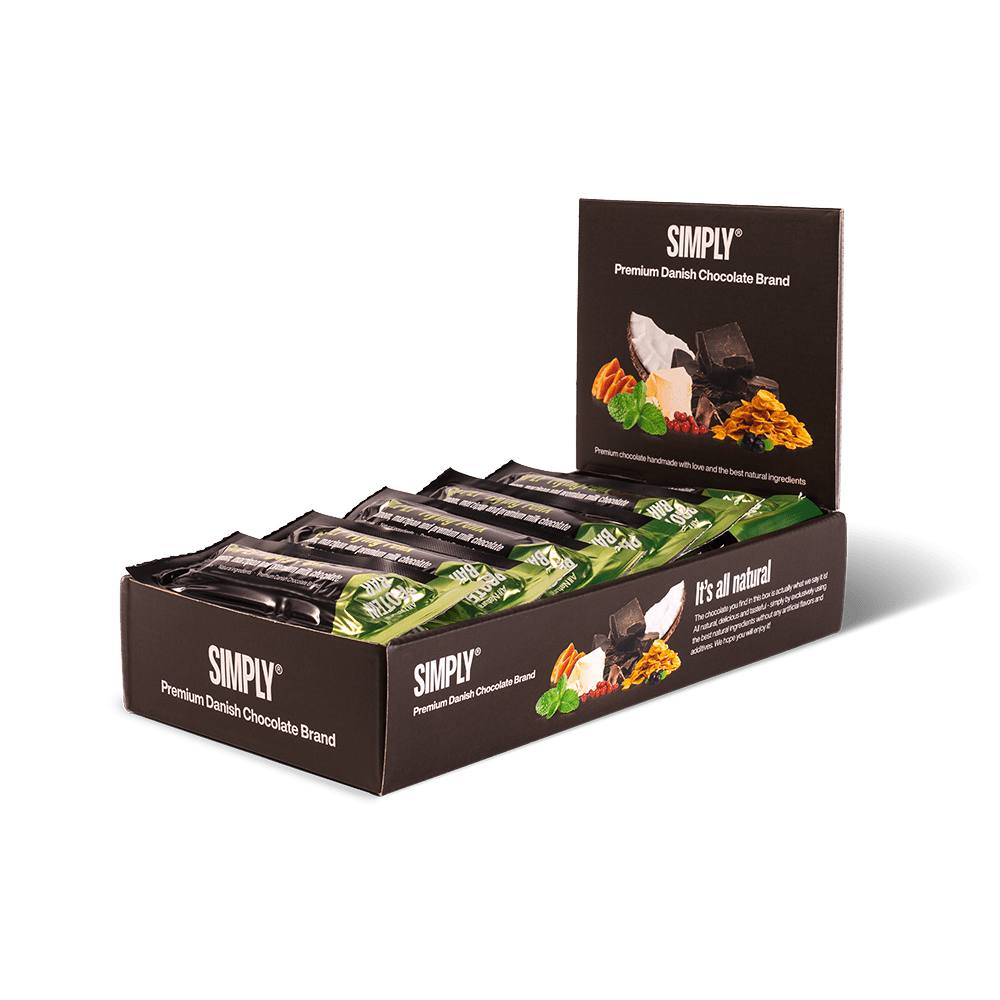Simply® Flying Felix Eiwitreep | Kardemom, marsepein en premium melkchocolade - Eiwitrepen - Simply®