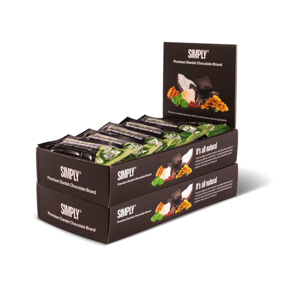 Simply® Flying Felix Eiwitreep | Kardemom, marsepein en premium melkchocolade - Eiwitrepen - Simply®