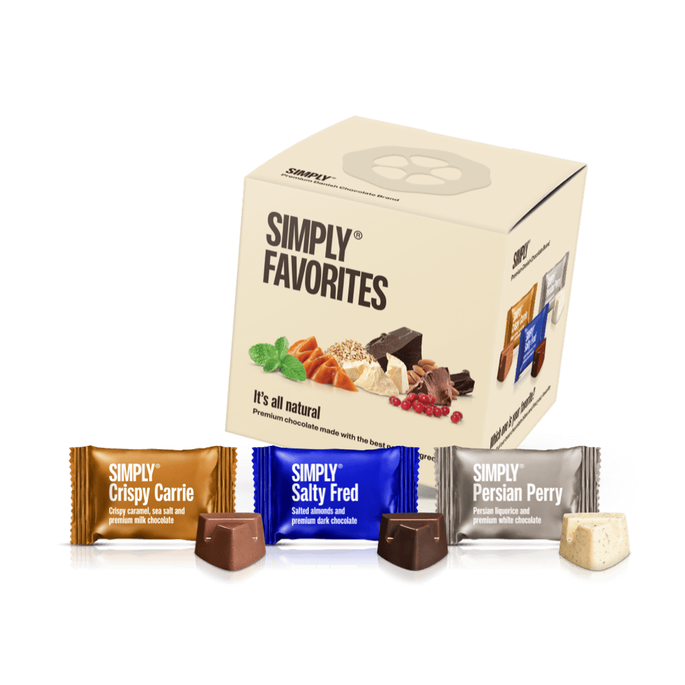 Simply® Favorites - Geschenkdoos met 9 Bites | Proef onze favorieten - Enkele Kubussen - Simply®