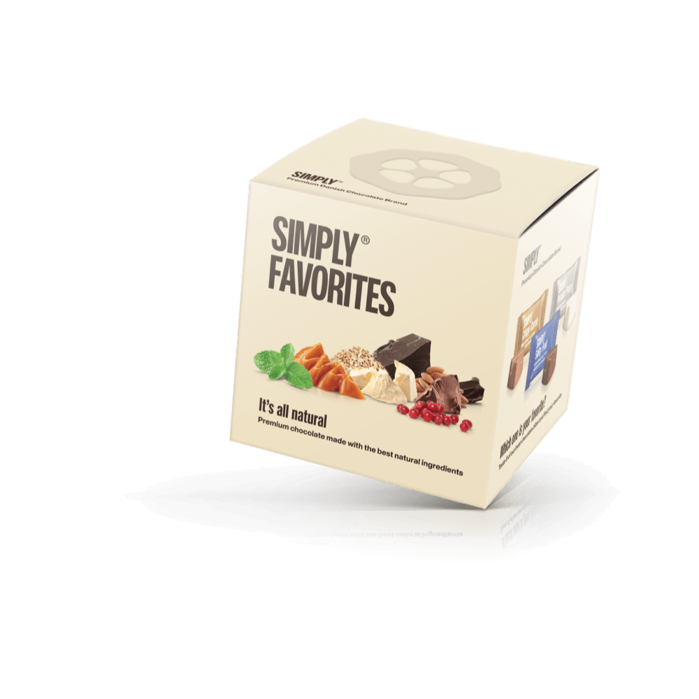Simply® Favorites - Geschenkdoos met 9 Bites | Proef onze favorieten - Enkele Kubussen - Simply®